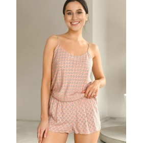 Топ с шортами комплект из вискозы Mia-Mia ALEKSA 16522, Цвет: розовый, Размеры: XS