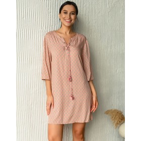 Туника прямого силуэта Mia-Mia ALEKSA 16524, Цвет: розовый, Размеры: S