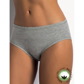 Хлопковые слипы-миди Sielei NATURAL COTTON 1449 grigio melange, Цвет: grigio melange, Размеры: M