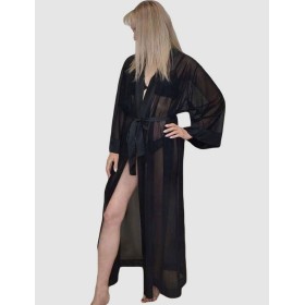 Пеньюар женский Subtille TEONA BLACK, Цвет: черный, Размеры: L/XL