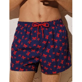 Мужские пляжные шорты Ysabel Mora 90121, Цвет: темно-синий/красный, Размеры: M
