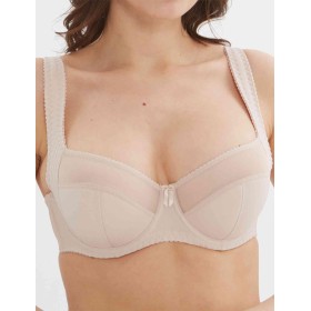 Бюстгальтер полумягкий с подкроем Lina A 6016 серебристый пион, Цвет: серебристый пион, Размеры: 95E