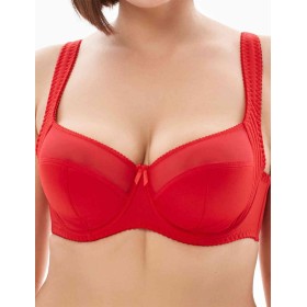 Бюстгальтер полумягкий с подкроем Lina A 6016 красный, Цвет: красный, Размеры: 75G
