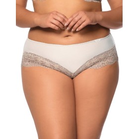 Трусы шортики Nipplex LARA SZORTY экрю, Цвет: экрю+телесный, Размеры: L