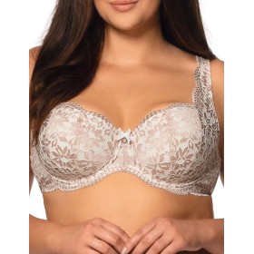 Бюстгальтер балконет Nipplex LARA U экрю, Цвет: экрю+телесный, Размеры: 70G