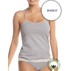 Хлопковая майка-топ Sielei NATURAL COTTON 1432 bianco, Цвет: bianco (белый), Размеры: S