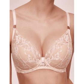 Бюстгальтер кружевной пуш-ап Alles SUBLIME P-UP beige, Цвет: бежевый, Размеры: 70G