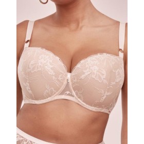 Кружевной бюстгальтер с поролоном Alles SUBLIME U/W beige, Цвет: бежевый, Размеры: 65E