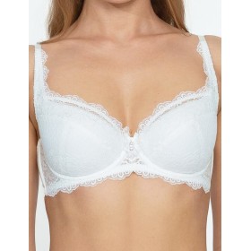 Бюстгальтер кружевной балконет Coquette Revue PANDORA 89121-01, Цвет: молоко, Размеры: 85E