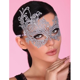 Серебристая кружевная маска LIVIA CORSETTI LC 1711 MASK SILVER, Цвет: серебро, Размеры: UN