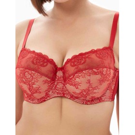 Бюстгальтер полумягкий Milavitsa 116182 рубин/нюд, Цвет: рубин/нюд, Размеры: 95C