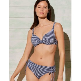 Полосатый купальник раздельный Ysabel Mora 82317, Цвет: синий/белый, Размеры: 95C