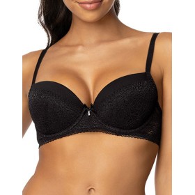 Бюстгальтер балконет с пуш-ап MAT PATRICE czarny M-0199-11, Цвет: черный, Размеры: 75E