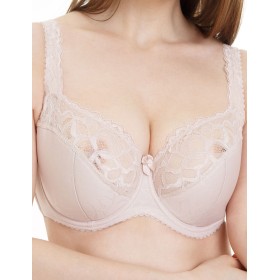 Бюстгальтер полумягкий Simona M 903 серебристый пион, Цвет: серебристый пион, Размеры: 75D