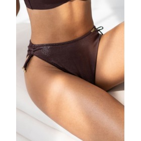 Плавки бикини с регулировкой бока Kris Line KORFU Bikini, Цвет: коричневый, Размеры: XL