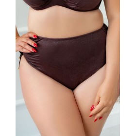Высокие плавки женские Kris Line KORFU High Waist, Цвет: коричневый, Размеры: L