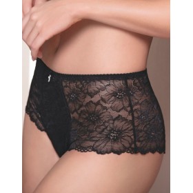 Кружевные трусы шорты Leilieve SEDUCTION C1600 nero, Цвет: nero (черный), Размеры: M