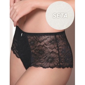 Кружевные трусы шорты Leilieve SEDUCTION C1600 seta, Цвет: seta (молочный), Размеры: M