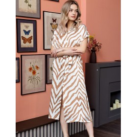 Удлинённая рубашка-халат Mia-Amore SEVILLE 5067 белый, Цвет: белый, Размеры: 3XL