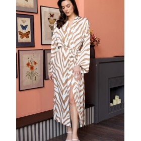 Халат с длинными рукавами Mia-Amore SEVILLE 5069 белый, Цвет: белый, Размеры: L/XL