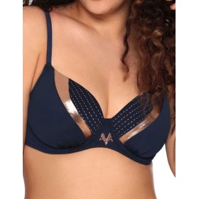 Мягкий купальный лиф Ava SK138/1 M atramento, Цвет: чернильный, Размеры: 100C