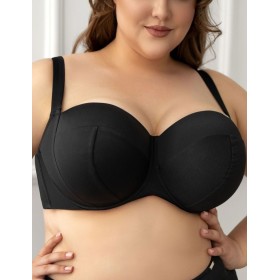 Бюстгальтер купальный мягкий Kris Line BEACH BLACK soft side support, Цвет: черный, Размеры: 65L