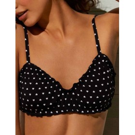 Пляжный бюст-топ Ysabel Mora 82102, Цвет: черный/белый, Размеры: 65B