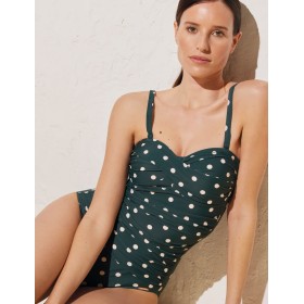 Слитный купальник Ysabel Mora 82295 зеленый/белый, Цвет: зеленый/белый, Размеры: 70B