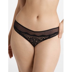 Трусики бразилиана Esotiq KENDRA 40536 черный+бежевый, Цвет: черный+бежевый, Размеры: M