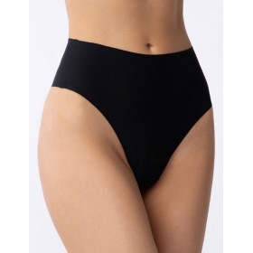 Высокие трусы стринги Julimex SIMPLE STRING MAXI черный, Цвет: черный, Размеры: XL