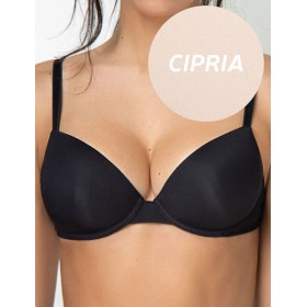 Гладкий бюстгальтер пуш-ап Sielei PLUS 2544 cipria, Цвет: cipria (телесный), Размеры: 90C