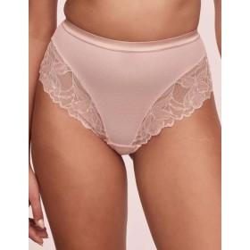 Стринги завышенные Alles GLOW stringi classic roz, Цвет: пудровый, Размеры: S