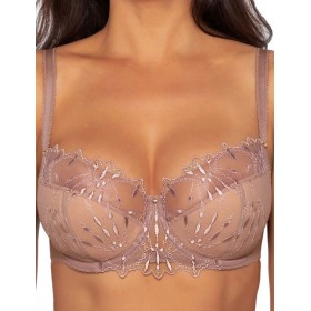 Бюстгальтер полумягкий Ava NEVE 2034 PU Coffee Rose, Цвет: какао, Размеры: 75F