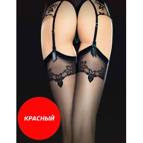 Чулки под пояс Fiore 4025/O ECLIPSE 20 den красный, Цвет: красный, Размеры: 2