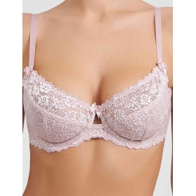 Кружевной мягкий бюстгальтер Simona M 484 лотос, Цвет: лотос, Размеры: 75F