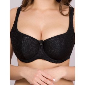 Бюстгальтер балконет Simona M 860 черный, Цвет: черный, Размеры: 75E