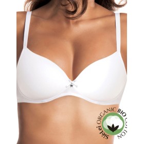 Бюстгальтер балконет из хлопка Sielei NATURAL COTTON 1428 bianco, Цвет: bianco (белый), Размеры: 80B