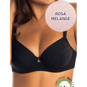 Бюстгальтер мягкий хлопковый Sielei NATURAL COTTON 1442 rosa melange, Цвет: rosa melange, Размеры: 75C