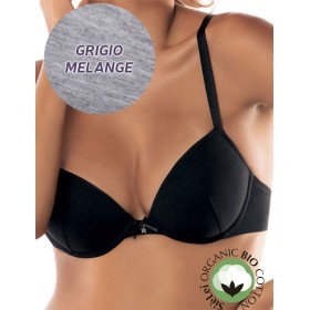 Хлопковый бюстгальтер пуш-ап Sielei NATURAL COTTON 1444 grigio melange, Цвет: grigio melange, Размеры: 90B