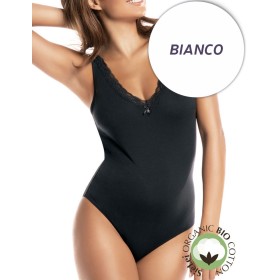 Боди хлопковое Sielei NATURAL COTTON 1448 bianco, Цвет: bianco (белый), Размеры: S