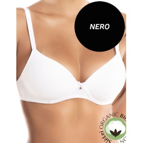 Бюстгальтер пуш-ап без косточек хлопок Sielei NATURAL COTTON 1456 nero, Цвет: nero (черный), Размеры: 75B