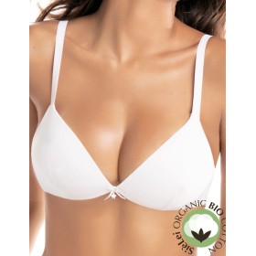 Хлопковый бескостный бюстгальтер Sielei NATURAL COTTON 1458 bianco, Цвет: bianco (белый), Размеры: 80B