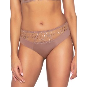 Трусы бразилиана Ava 2035 NEVE braz Coffee Rose, Цвет: какао, Размеры: XL