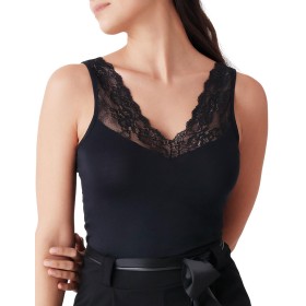 Майка из вискозы с кружевом Cotonella GD193 L_ALTRA nero, Цвет: nero (черный), Размеры: S