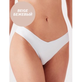 Трусики бразилиана с V-образным вырезом Cotonella GD462 INVISIBLE beige, Цвет: beige (бежевый), Размеры: XL