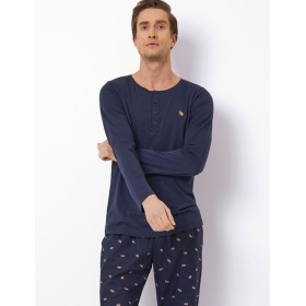 Темно-синяя мужская пижама Aruelle BEN, Цвет: темно-синий, Размеры: 2XL