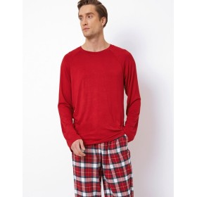 Пижама мужская со штанами Aruelle MAX, Цвет: красный/белый, Размеры: M