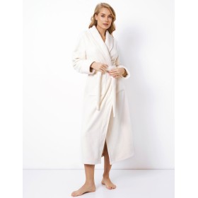 Длинный теплый халат Aruelle TEODORA, Цвет: экрю, Размеры: 2XL