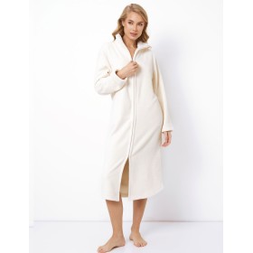 Теплый халат на молнии Aruelle TONI, Цвет: экрю, Размеры: M