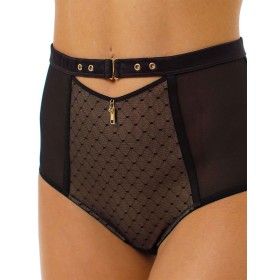 Трусы слипы комфорт Coquette Revue METALLIQUE 62122, Цвет: черный, Размеры: M